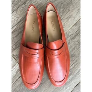 Talbots Classic Cassidy Loafers Burnished Leather Cognac Burnt Orange 10 M Shoe